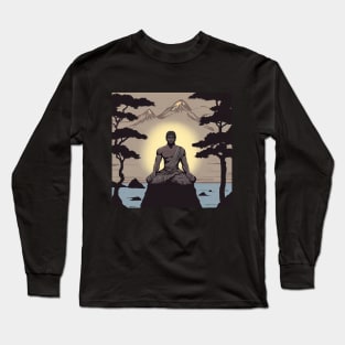 Adiyogi Meditating Long Sleeve T-Shirt